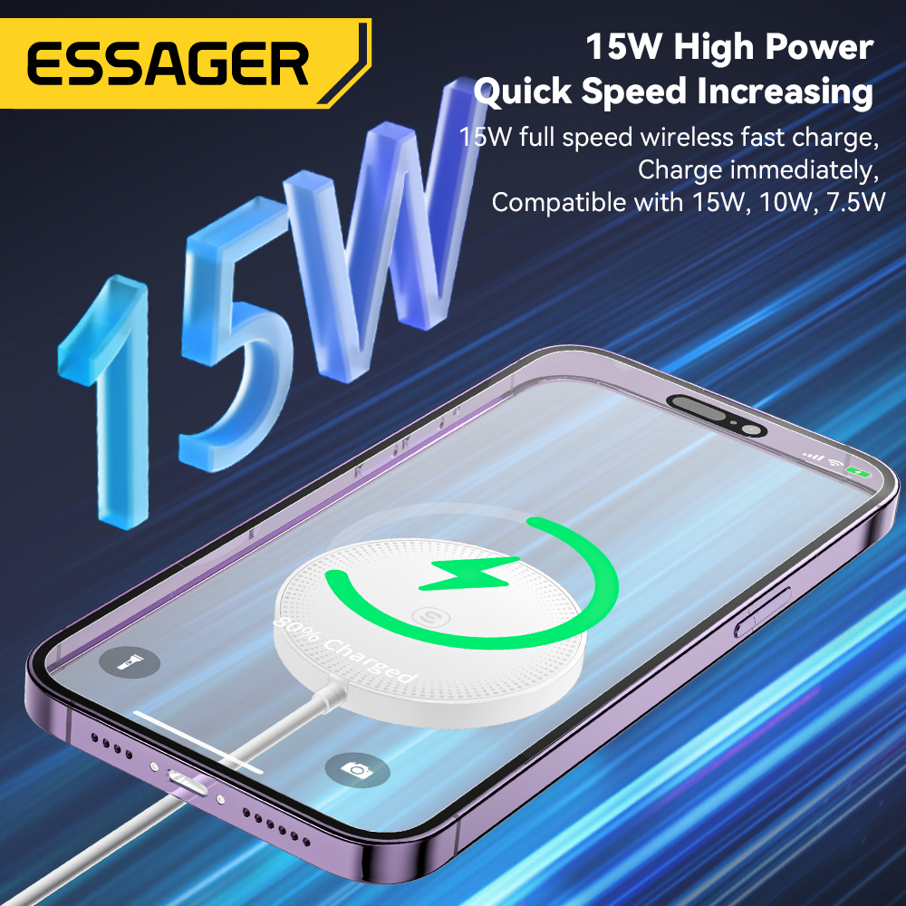 Essager Magnetic Qi Wireless C - Wireless Charger Watch ulasan dan harga