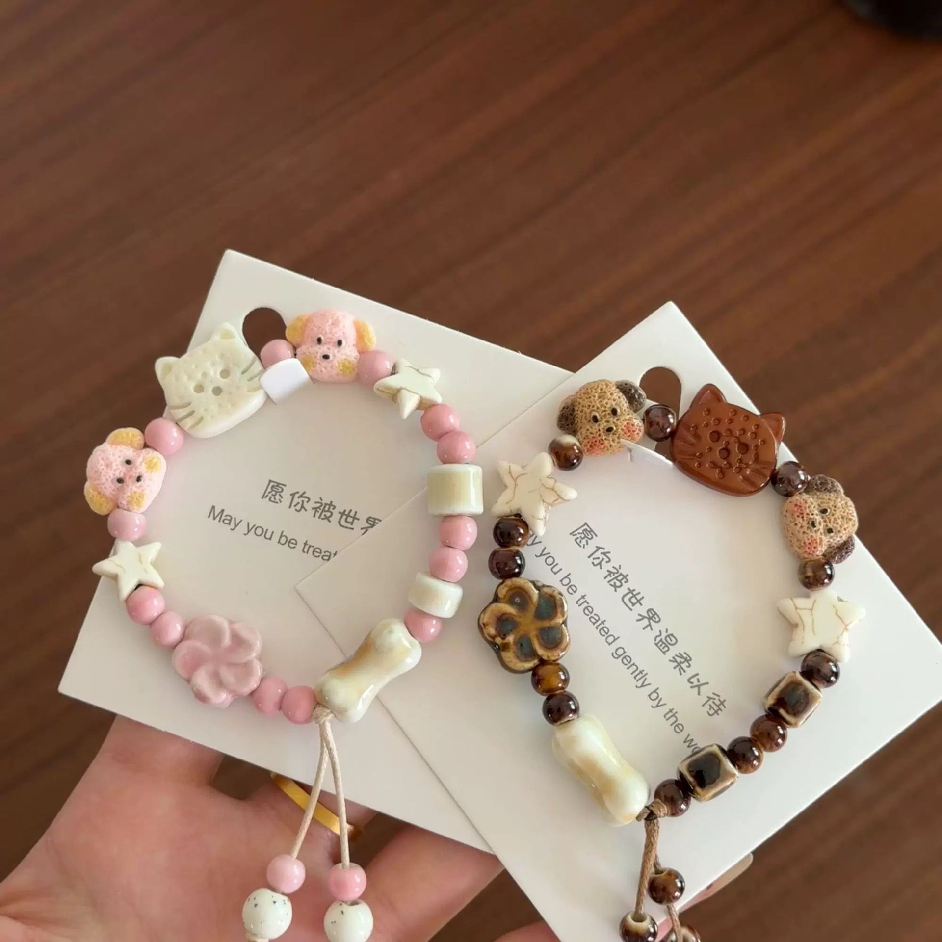 1pc Cute Ceramic Bracelet Kitt - Ceramic Link Bracelet ulasan dan harga