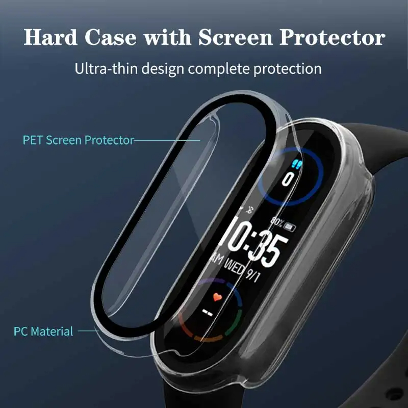 Tempered Glass+PC Case For Xia - Smartwatch Icon ulasan dan harga