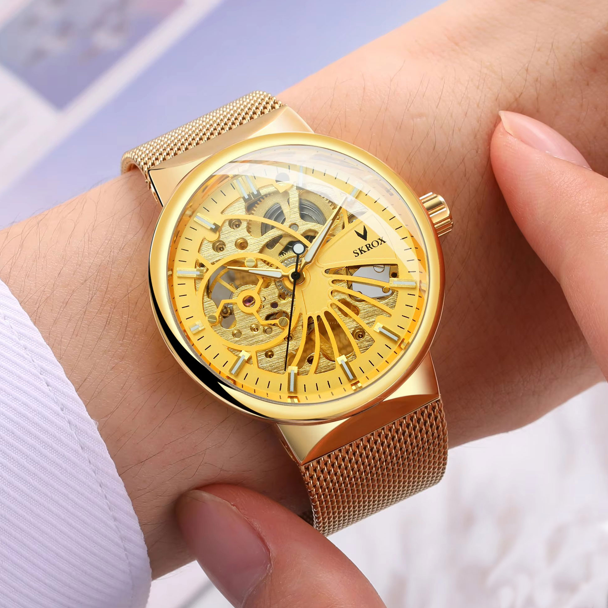 SKROX Luxury Brands Fashion Ma - Stainless Mesh Band ulasan dan harga