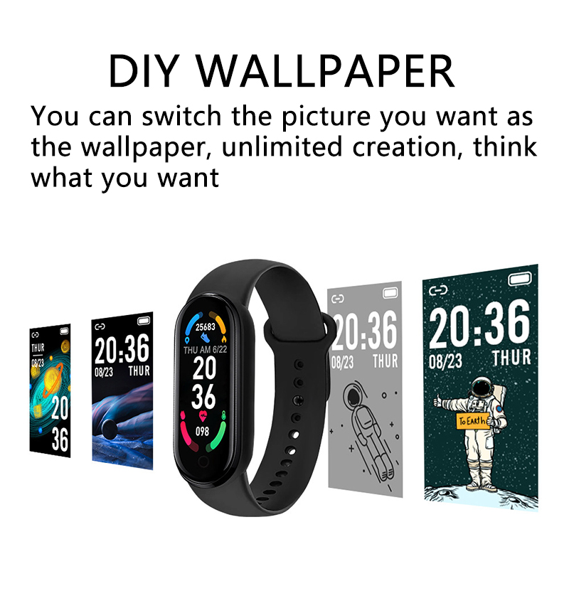 M6 Smart Watch Men Women Fitne - Android Smartwatch Accessories ulasan dan harga