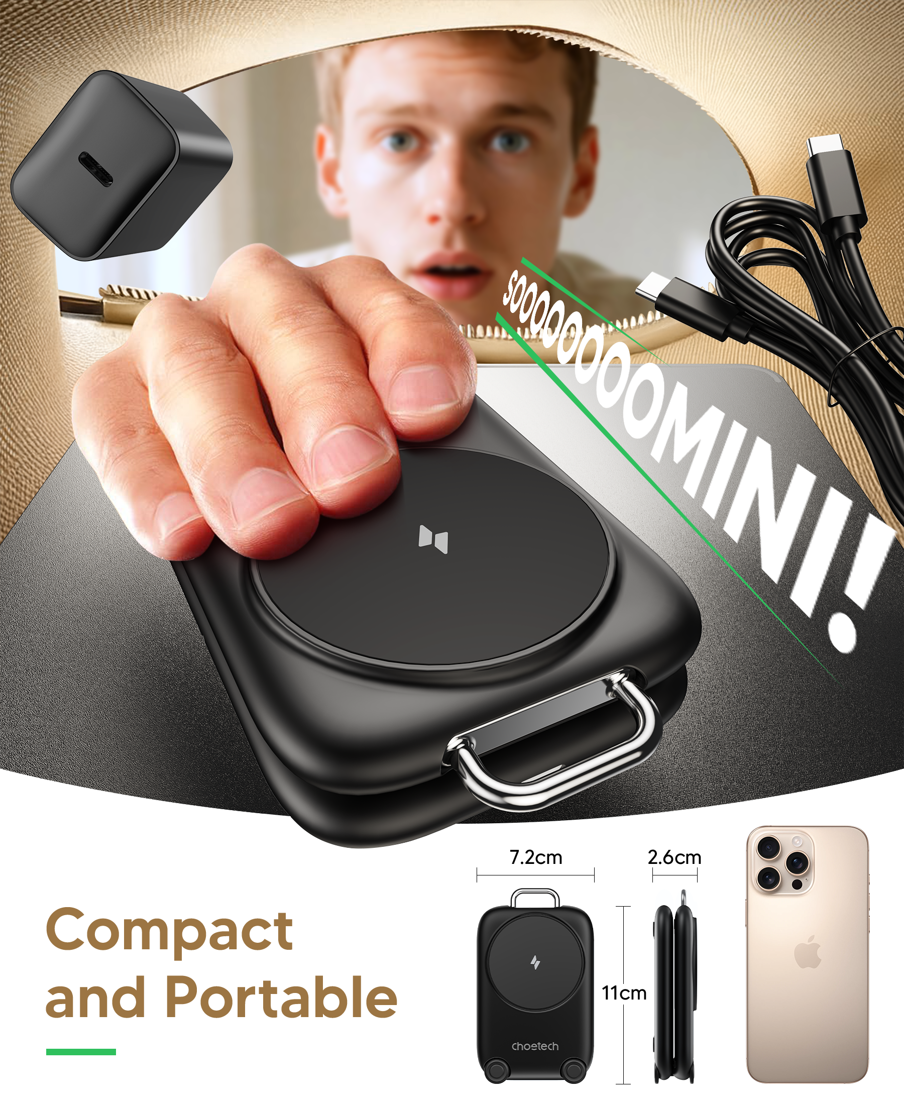 3-in-1  Travel Fast Charge Wir - Smartwatch Headset ulasan dan harga