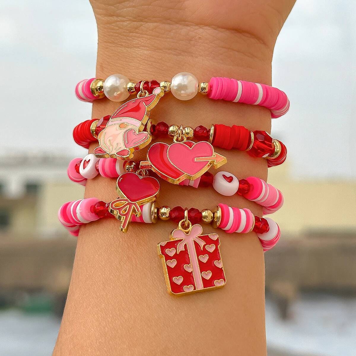 Salircon 4Pcs/Set Bohemia Soft - Ceramic Link Bracelet ulasan dan harga