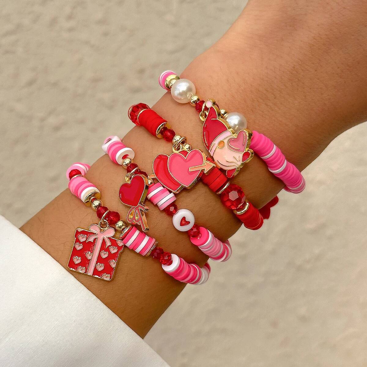 Salircon 4Pcs/Set Bohemia Soft - Ceramic Link Bracelet ulasan dan harga
