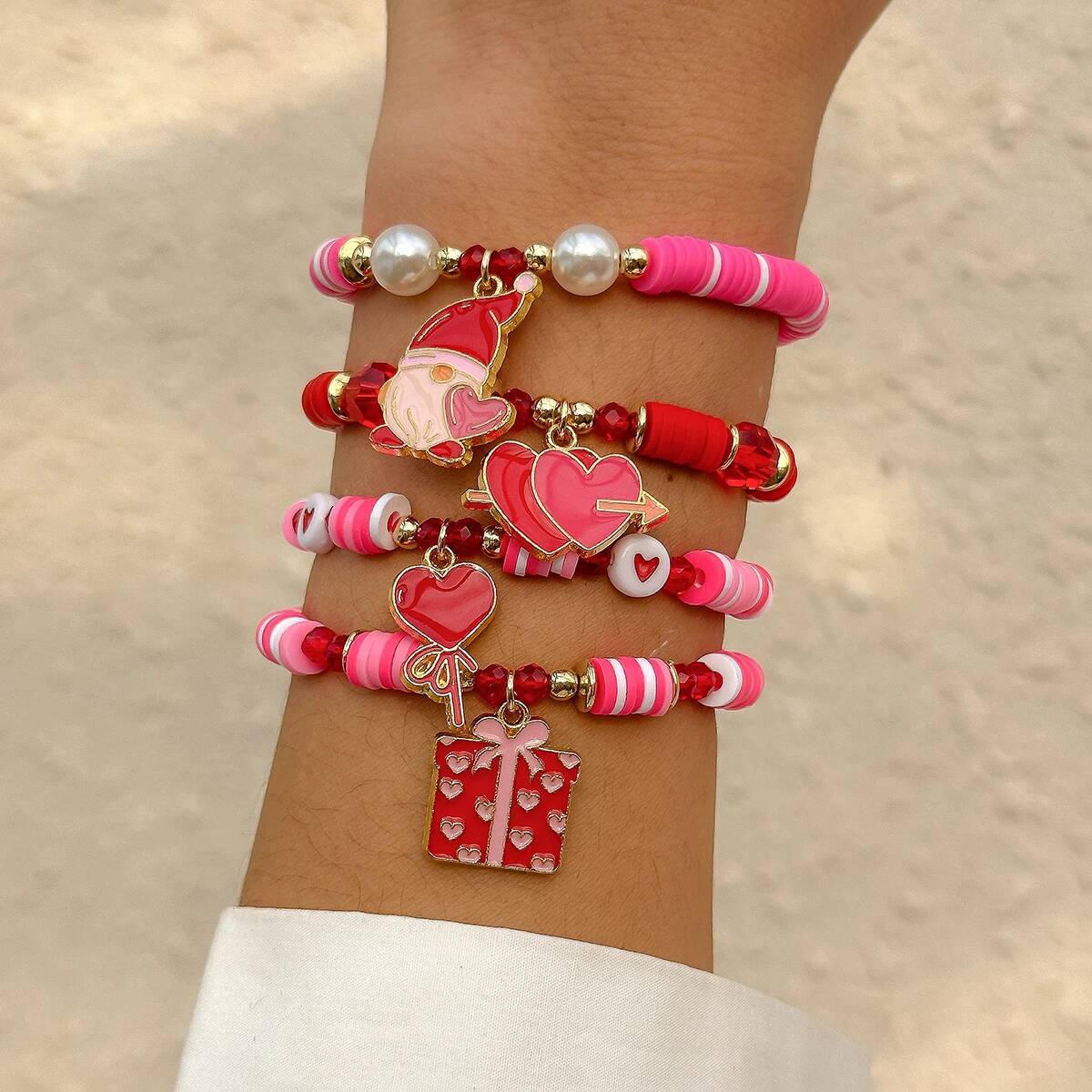Salircon 4Pcs/Set Bohemia Soft - Ceramic Link Bracelet ulasan dan harga