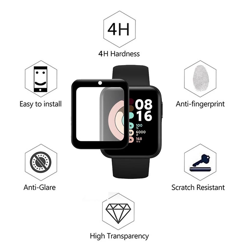 2 Pcs Tempered Glass for Redmi - Smartwatch Icon ulasan dan harga