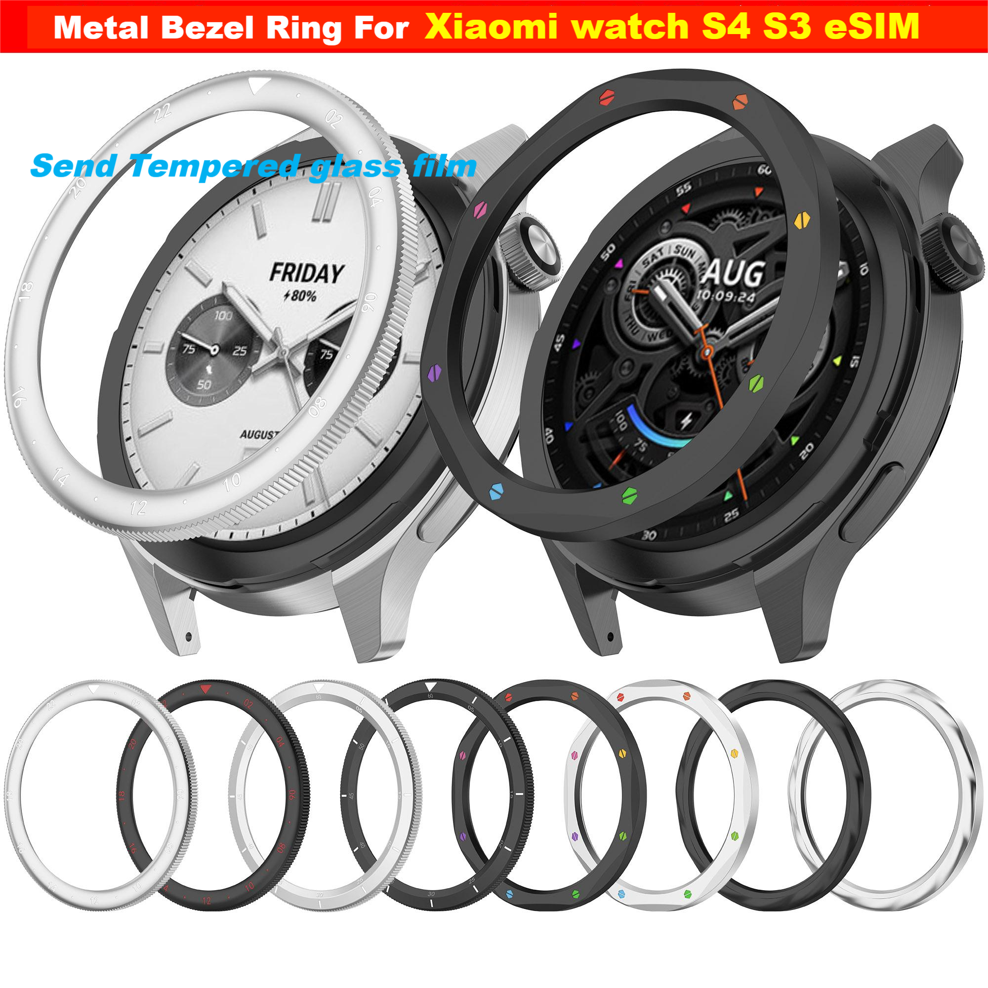 Metal Bezel Ring For Xiaomi Wa - Xiaomi Smartwatch S3 Accessories ulasan dan harga