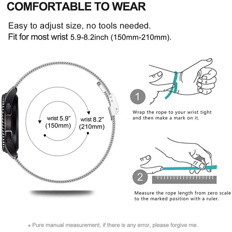 22mm Buckle Milanese Strap For - Xiaomi Smartwatch S3 Accessories ulasan dan harga