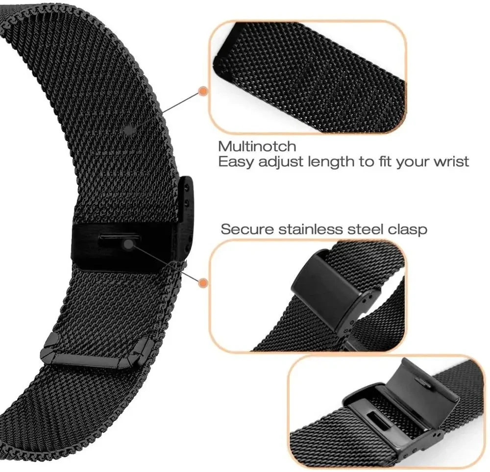 22mm Buckle Milanese Strap For - Xiaomi Smartwatch S3 Accessories ulasan dan harga