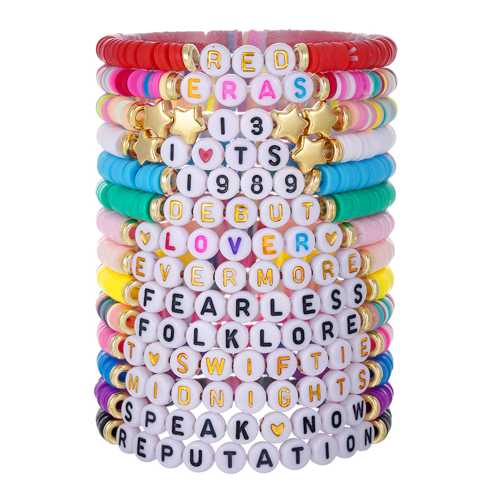 Swiftie Music Collection 11 Ta - Ceramic Link Bracelet ulasan dan harga