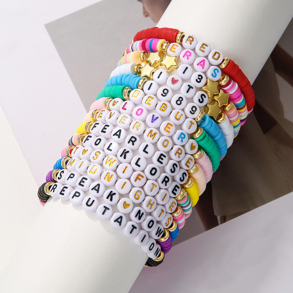 Swiftie Music Collection 11 Ta - Ceramic Link Bracelet ulasan dan harga
