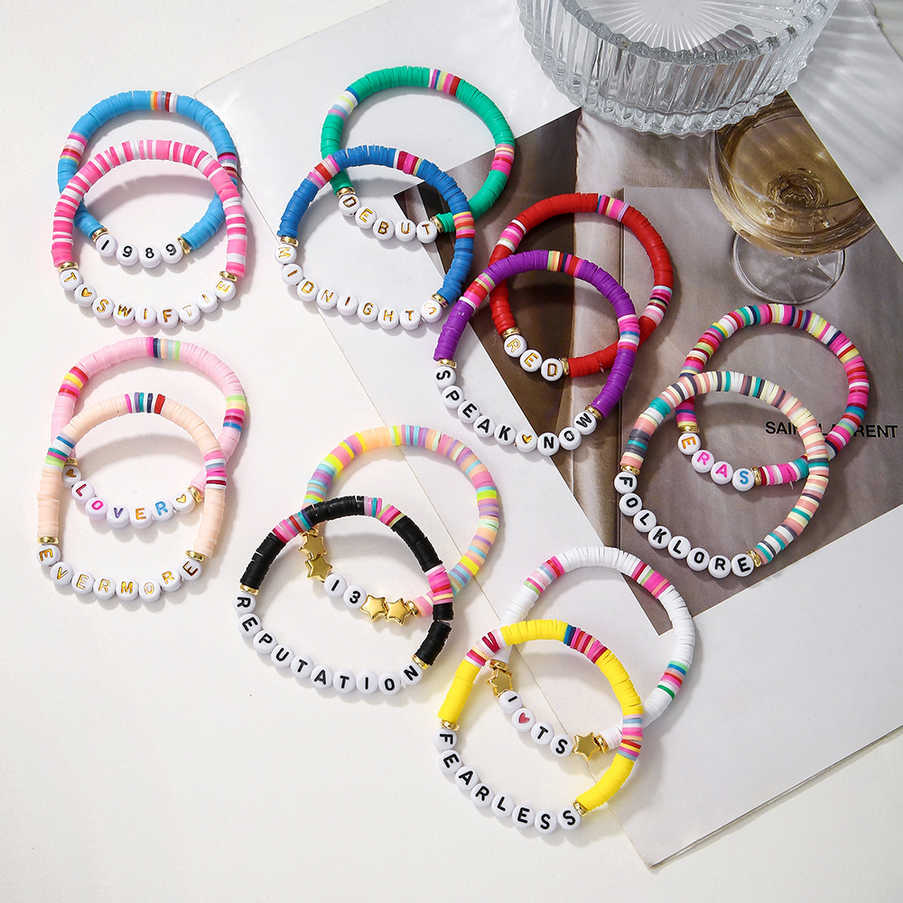 Swiftie Music Collection 11 Ta - Ceramic Link Bracelet ulasan dan harga