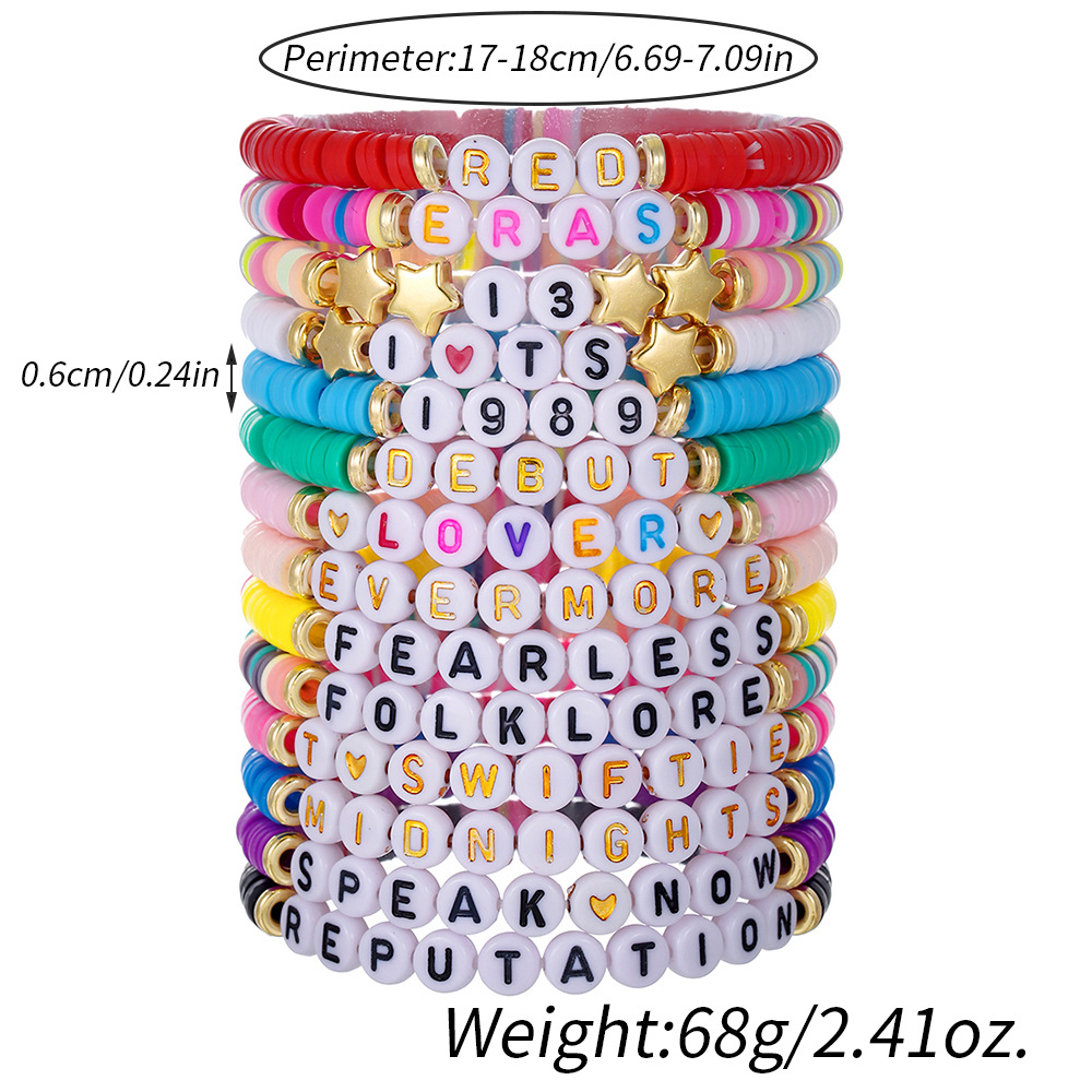 Swiftie Music Collection 11 Ta - Ceramic Link Bracelet ulasan dan harga