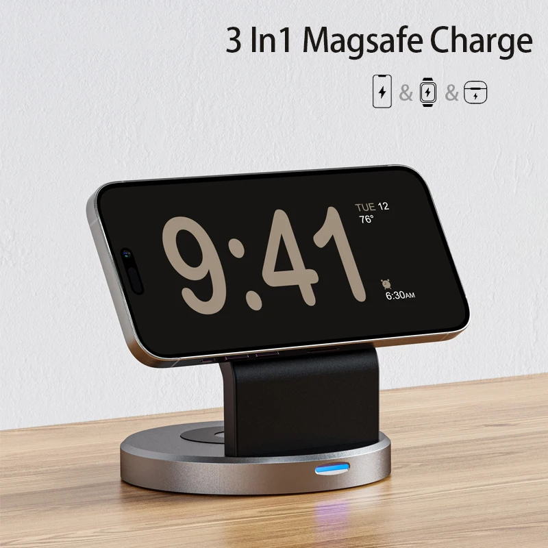 3 In 1 Magnetic Wireless Charg - Wireless Charger Watch ulasan dan harga