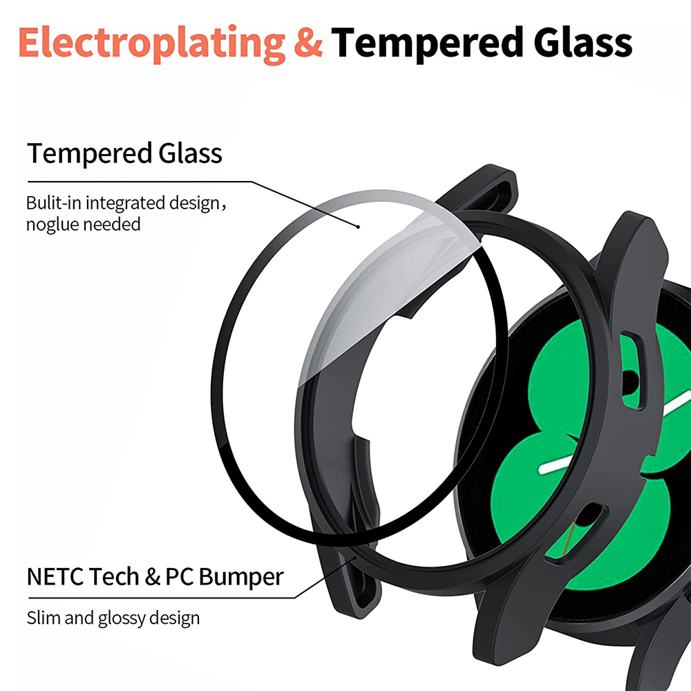 Tempered Glass+ PC Cover for S - Samsung Smartwatch Accessories ulasan dan harga