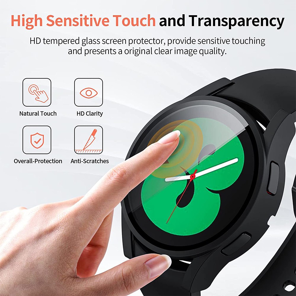 Tempered Glass+ PC Cover for S - Samsung Smartwatch Accessories ulasan dan harga
