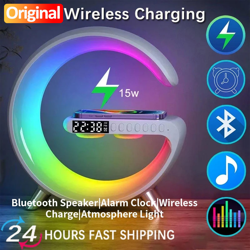 Small RGB Wireless Charger Sma - Wireless Charger Watch ulasan dan harga