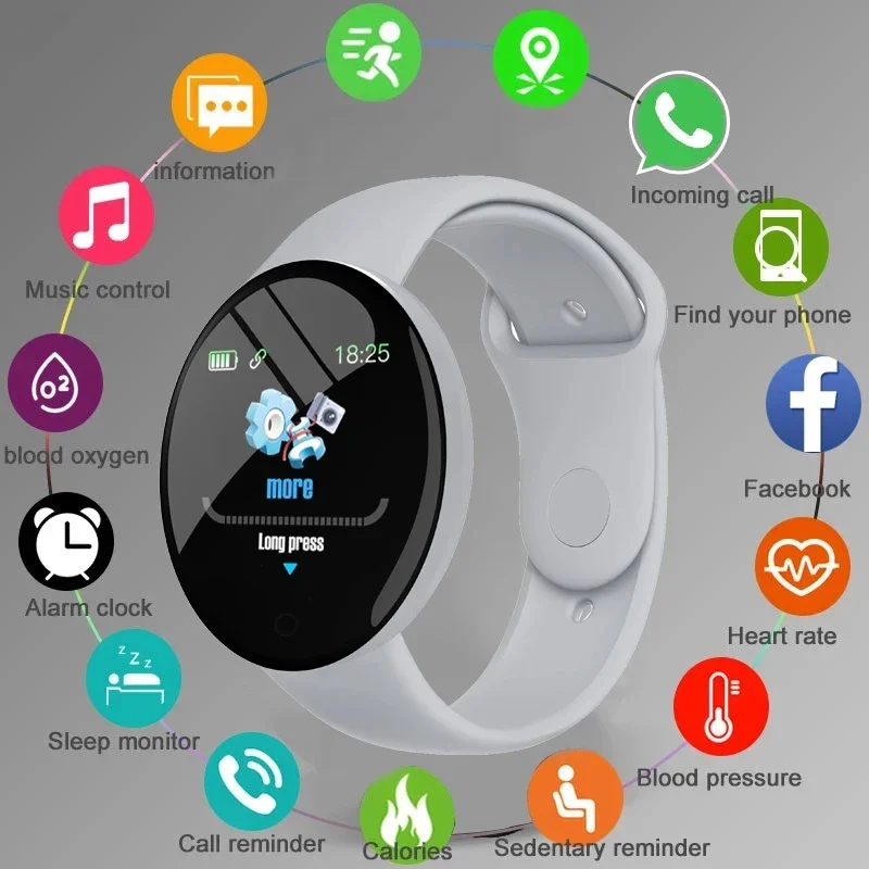 Children D18 Smartwatch Square - Android Smartwatch Accessories ulasan dan harga