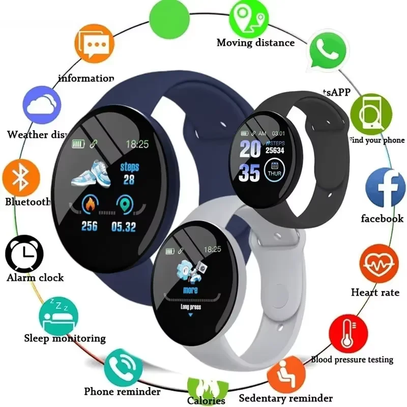 Children D18 Smartwatch Square - Android Smartwatch Accessories ulasan dan harga