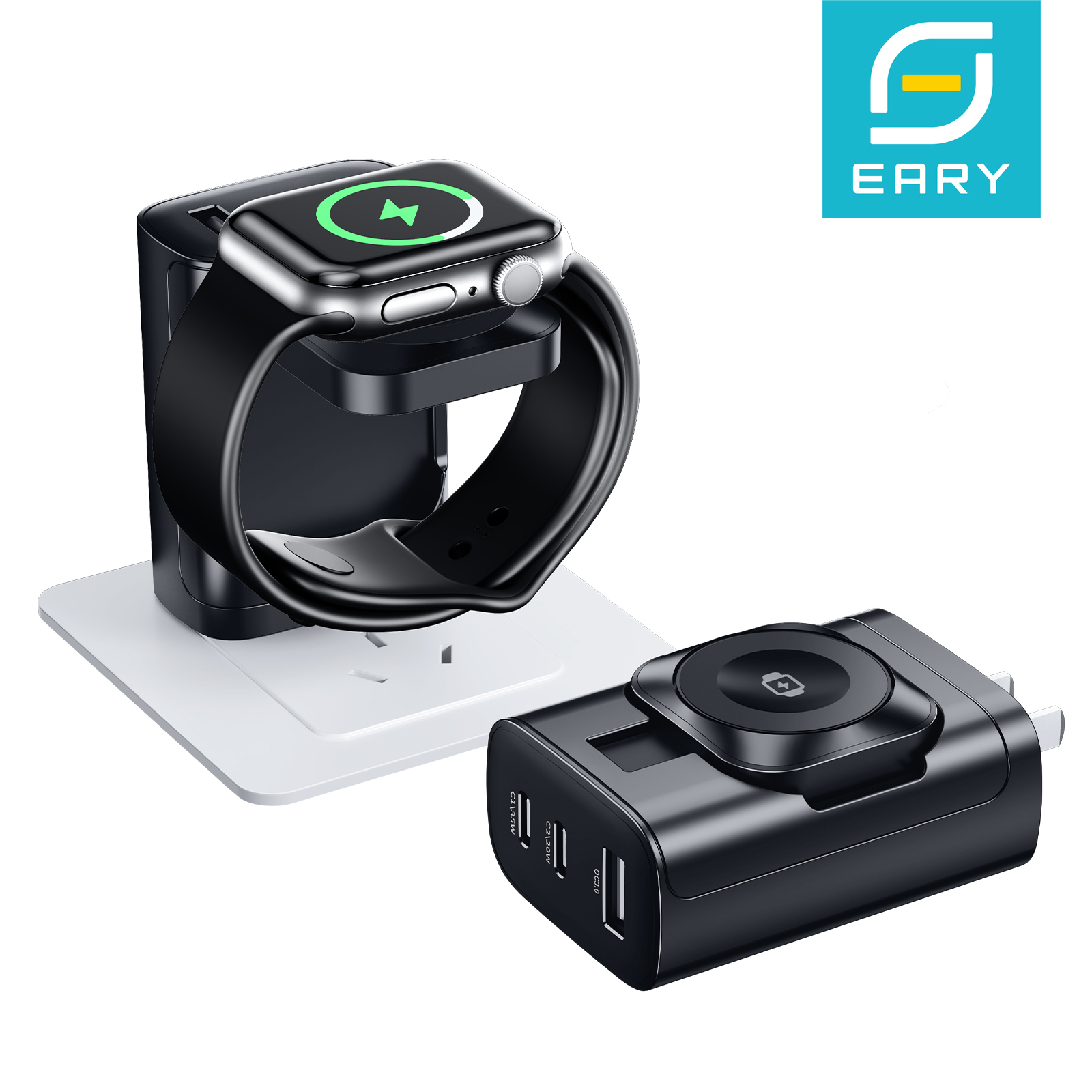 Eary 40W for Apple Charging Bl - Wireless Charger Watch ulasan dan harga
