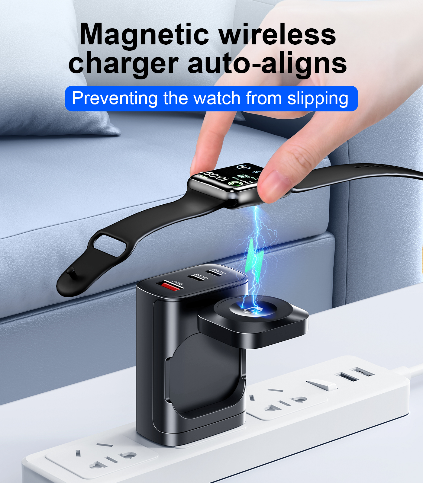 Eary 40W for Apple Charging Bl - Wireless Charger Watch ulasan dan harga