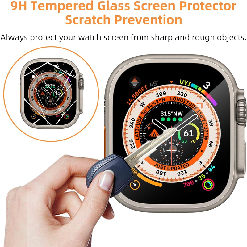 Tempered Glass For Apple Watch - Watch Case Bumper ulasan dan harga