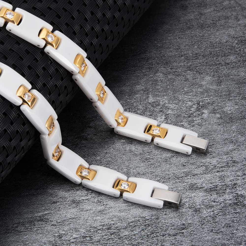 Vinterly Women Ceramic Bracele - Ceramic Link Bracelet ulasan dan harga