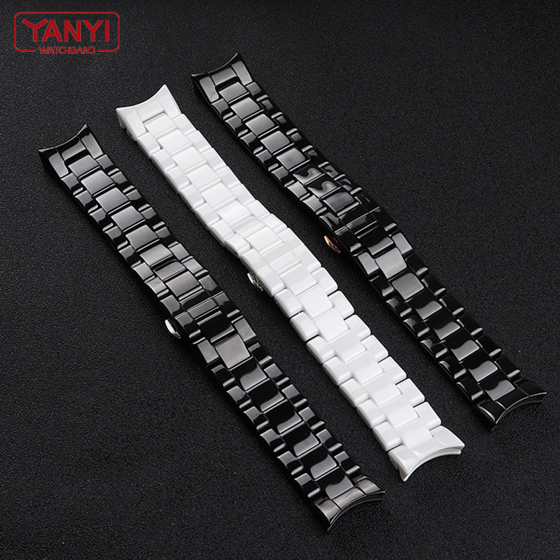 Ceramic Watchband  22mm Strap  - Ceramic Link Bracelet ulasan dan harga