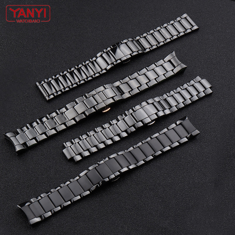 Ceramic Watchband  22mm Strap  - Ceramic Link Bracelet ulasan dan harga