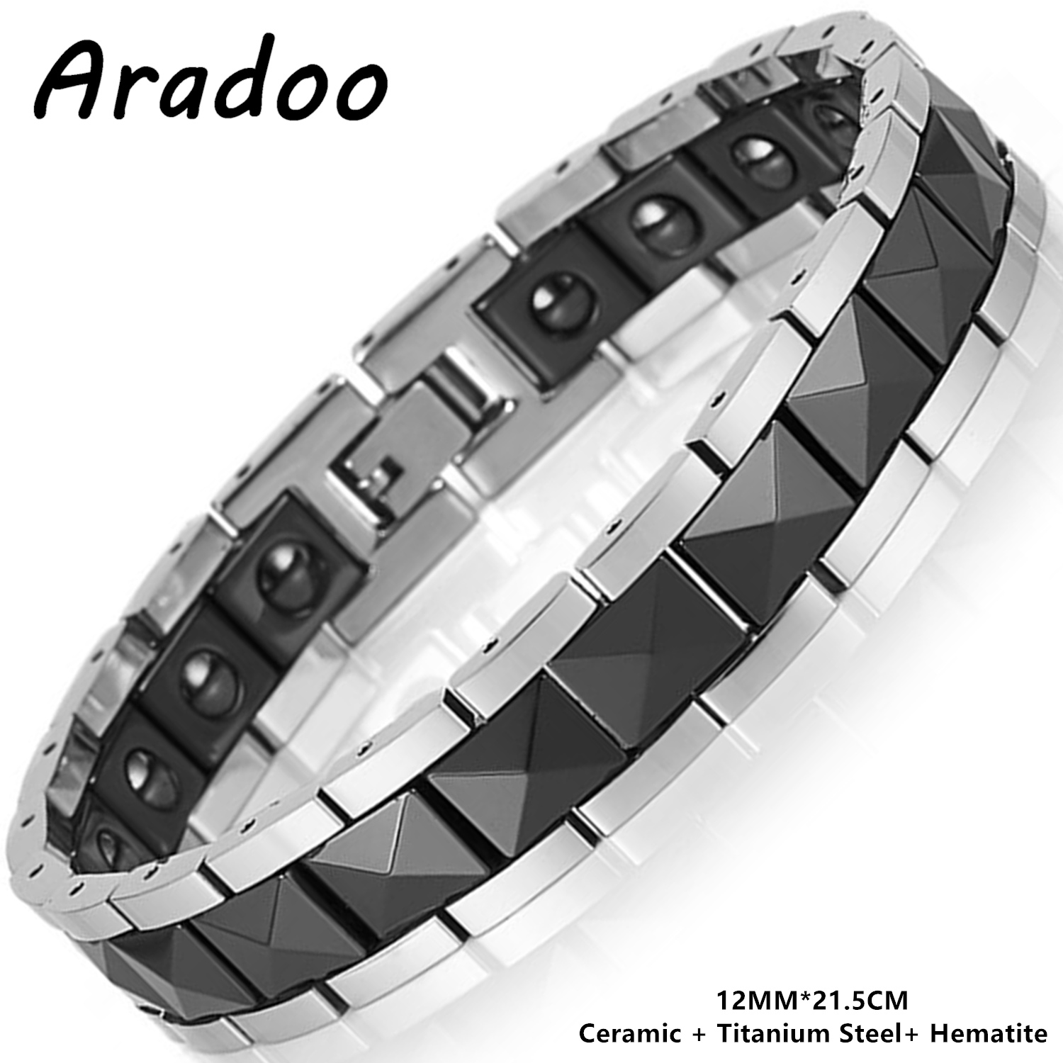 ARADOO Minimalist Pyramid Desi - Ceramic Link Bracelet ulasan dan harga