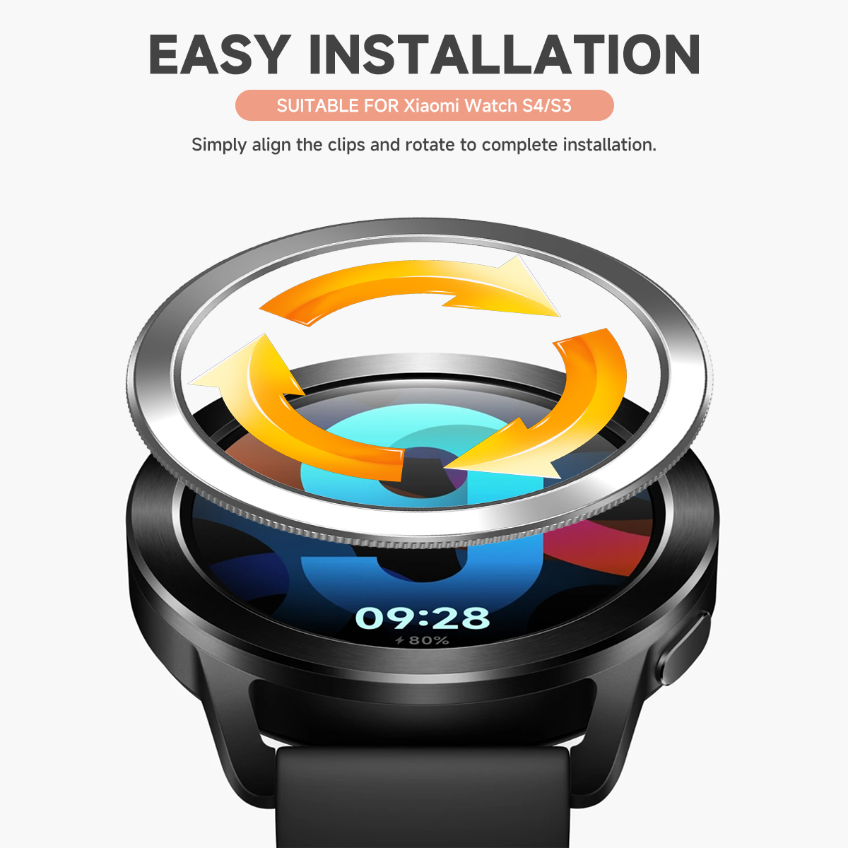 Minimalist PC Bezel For Xiaomi - Xiaomi Smartwatch S3 Accessories ulasan dan harga