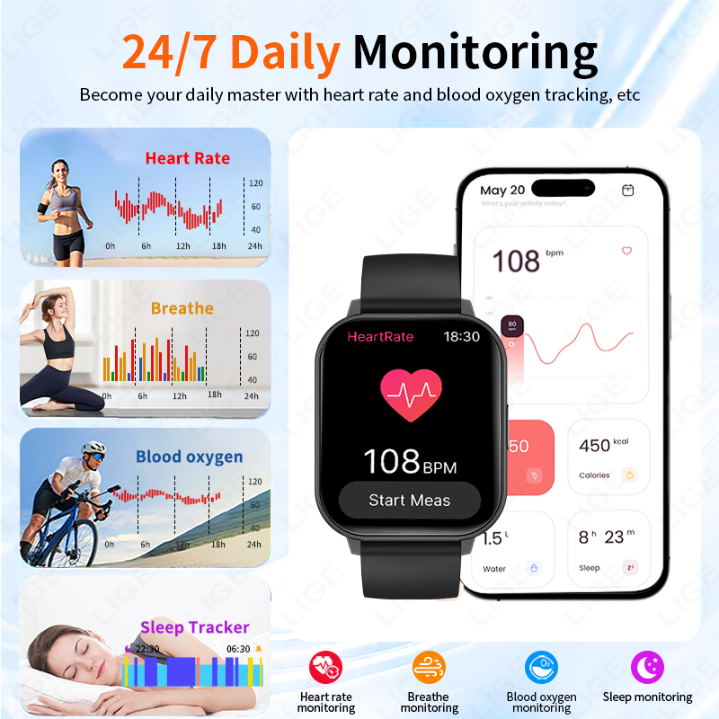 New Smart Watch Men Full Touch - Android Smartwatch Accessories ulasan dan harga