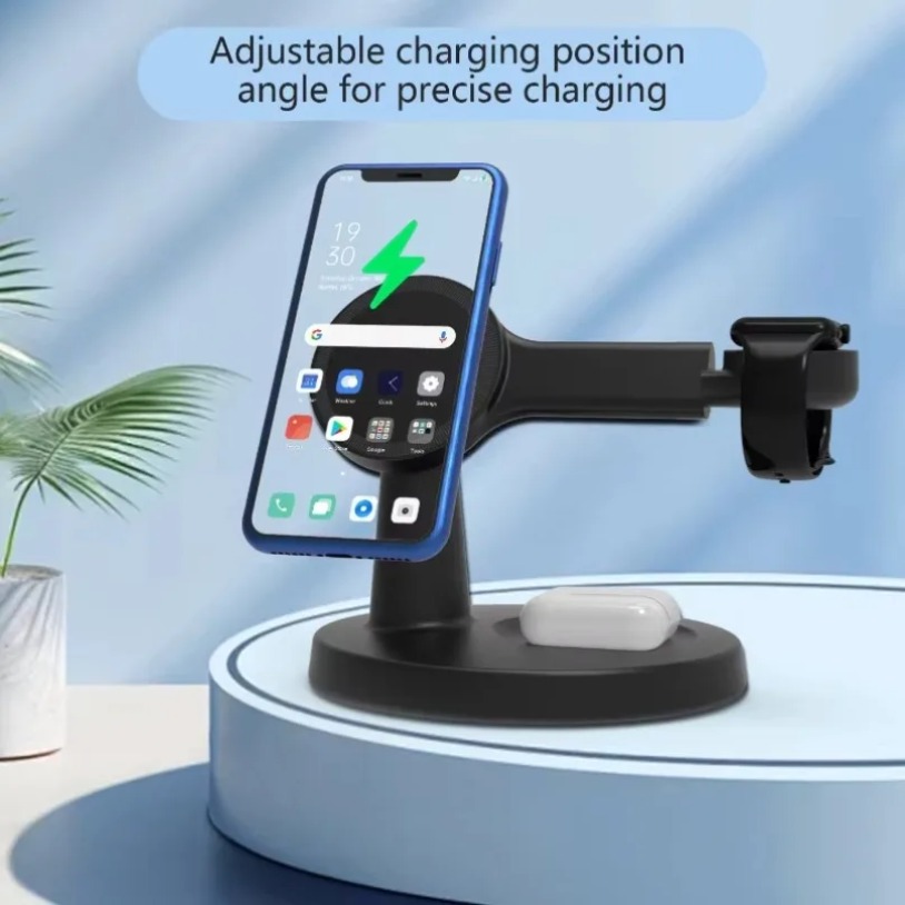Wireless 3 In 1 Magnetic Charg - Wireless Charger Watch ulasan dan harga
