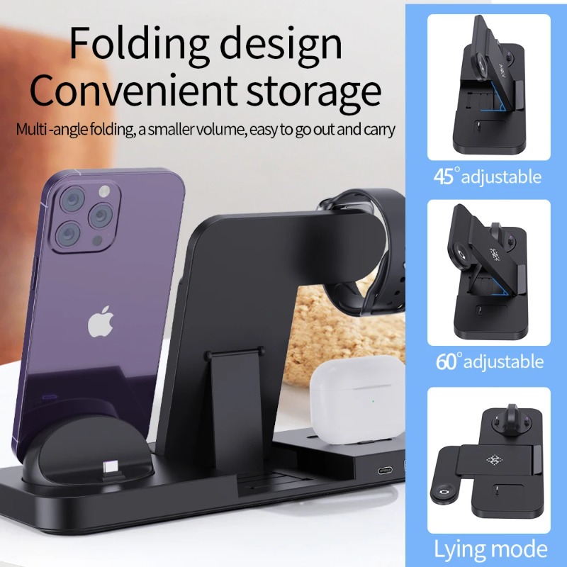 3 in 1 Wireless Charger Stand  - Wireless Charger Watch ulasan dan harga