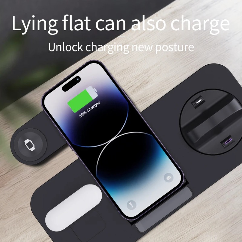 3 in 1 Wireless Charger Stand  - Wireless Charger Watch ulasan dan harga