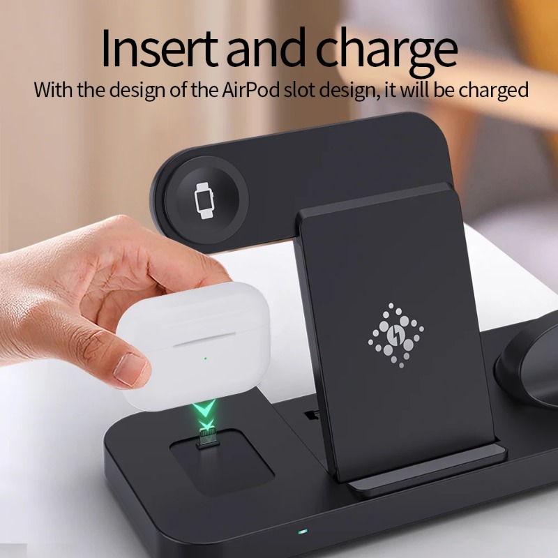 3 in 1 Wireless Charger Stand  - Wireless Charger Watch ulasan dan harga