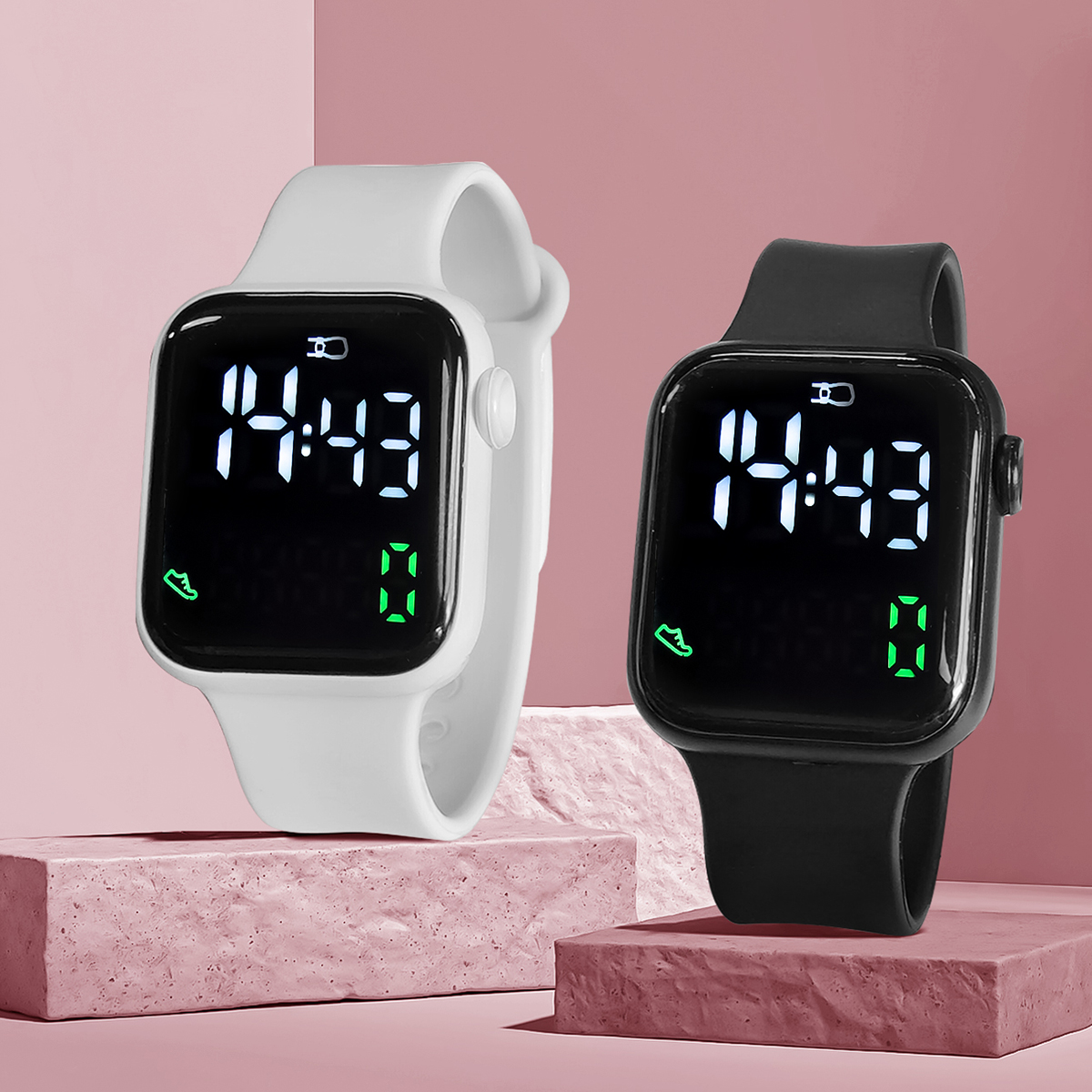 New 2PCS Student Minimalist Sm - Smartwatch Icon ulasan dan harga