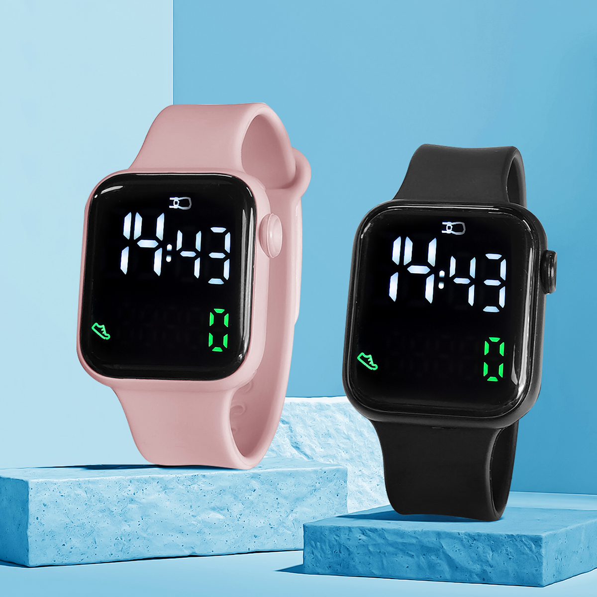 New 2PCS Student Minimalist Sm - Smartwatch Icon ulasan dan harga