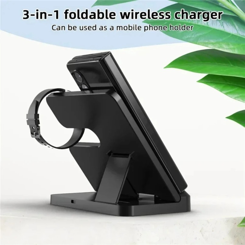 3 in 1 Wireless Charger Statio - Wireless Charger Watch ulasan dan harga