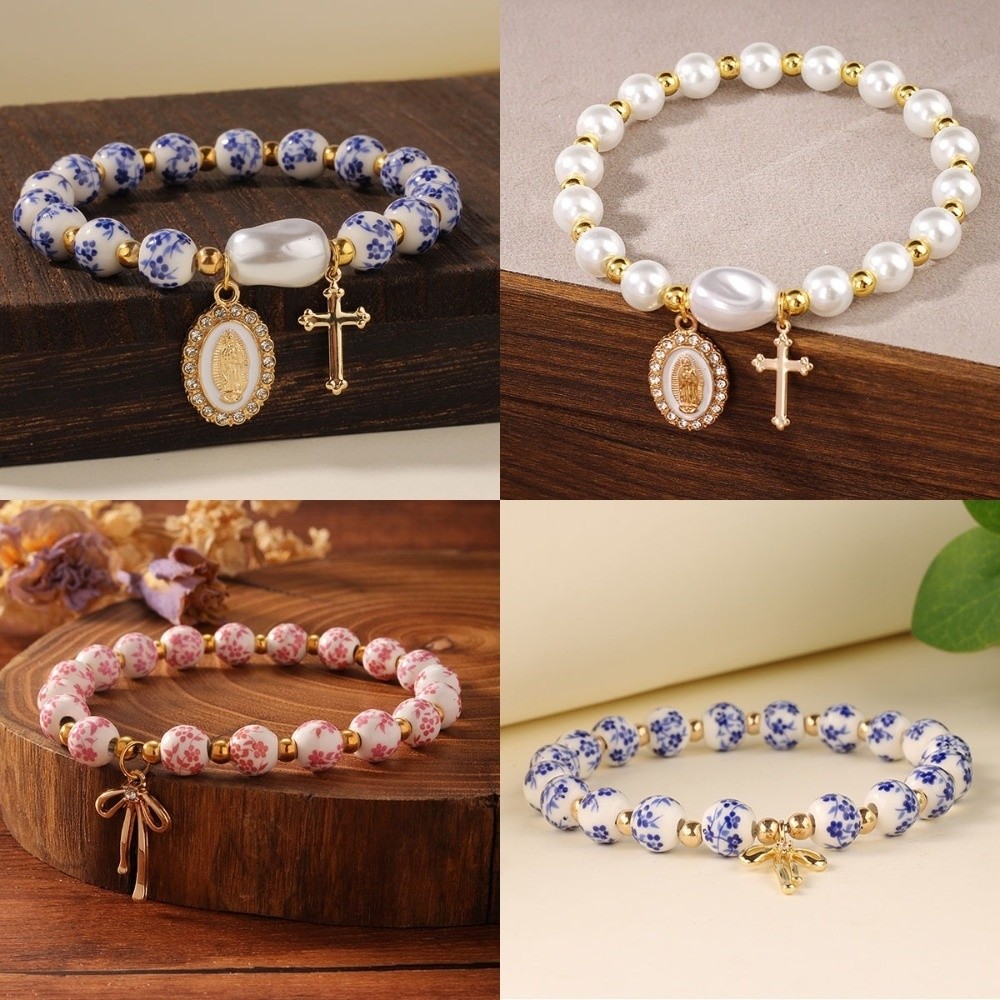 Chinese Style Blue and White P - Ceramic Link Bracelet ulasan dan harga